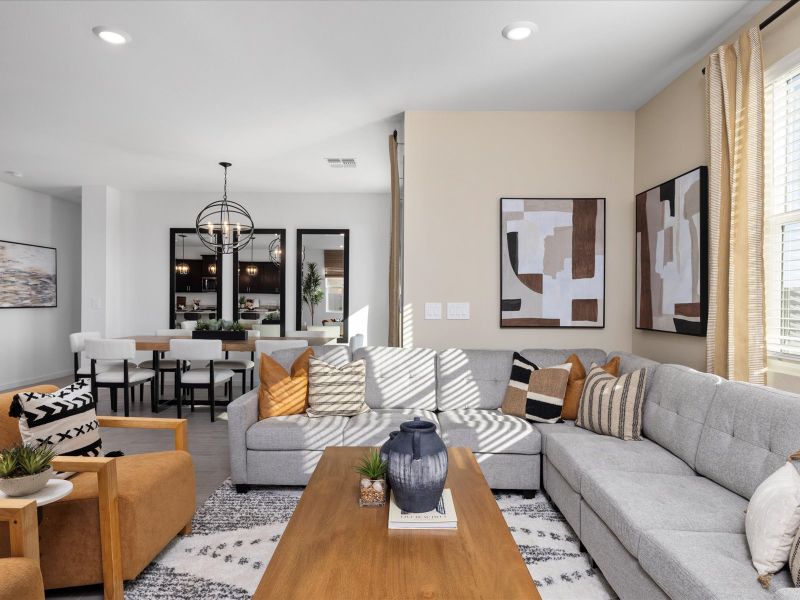Furnished interior view inside a new home in Allure Vista Reserve Series, Buckeye (Image 6).