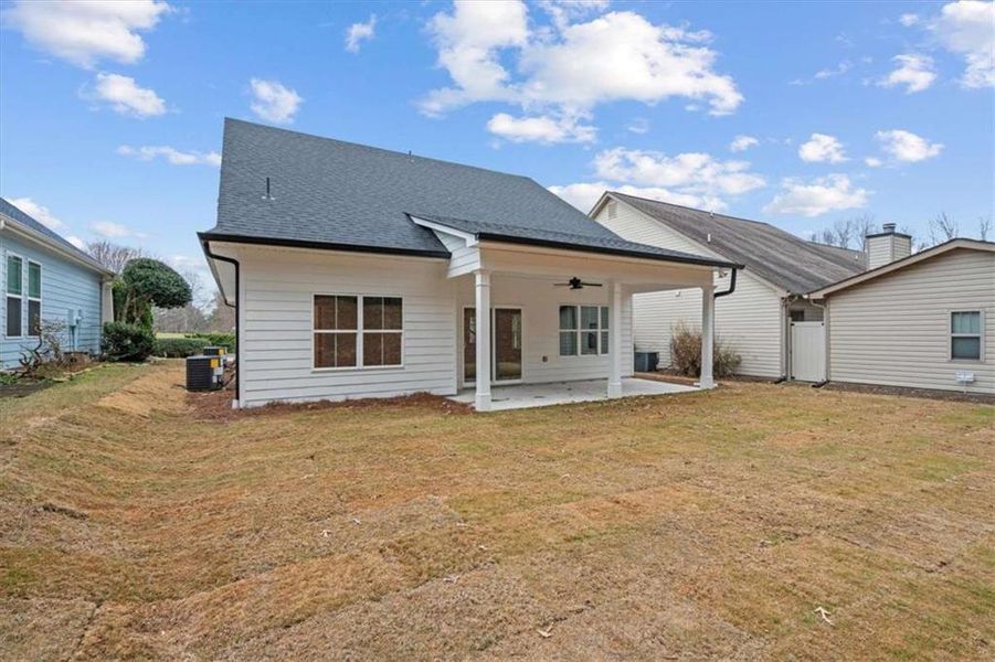 Exterior details and patio area of a home in , Carrollton (Image 4). Exterior details and patio area of a home in , Carrollton (Image 4).
