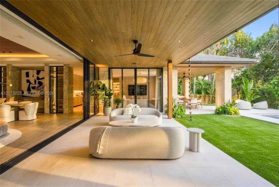 Exterior details and patio area of a home in , Miami (Image 24). Exterior details and patio area of a home in , Miami (Image 24).