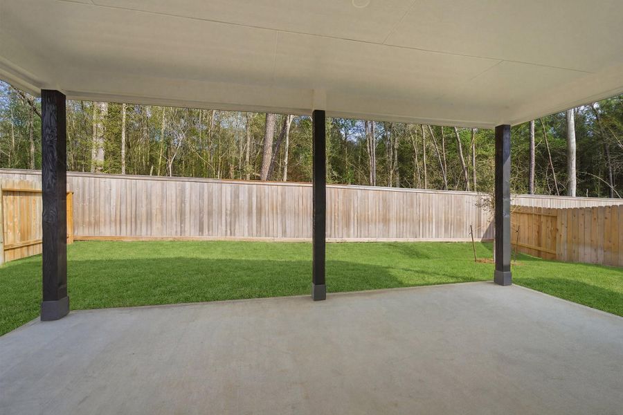 Exterior details and patio area of a home in The Reserve at Huntsville, Huntsville (Image 25).