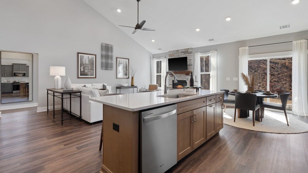 Representative furnished interior of a home built from the Cooper 3 by DRB Homes in Mulberry Estates, Simpsonville (Image 9).