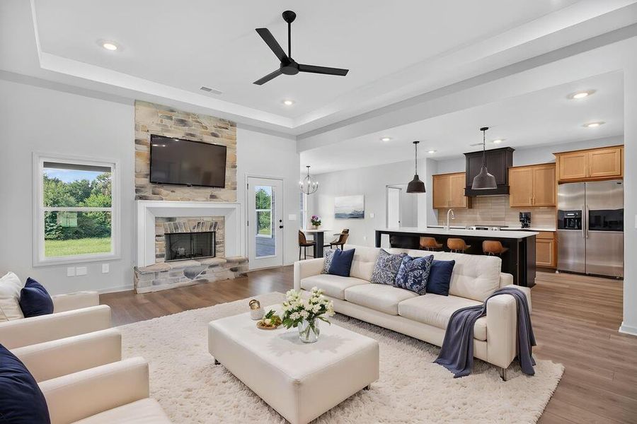 Furnished interior view inside a new home in Veal Meadows, Roopville (Image 18). Furnished interior view inside a new home in Veal Meadows, Roopville (Image 18).