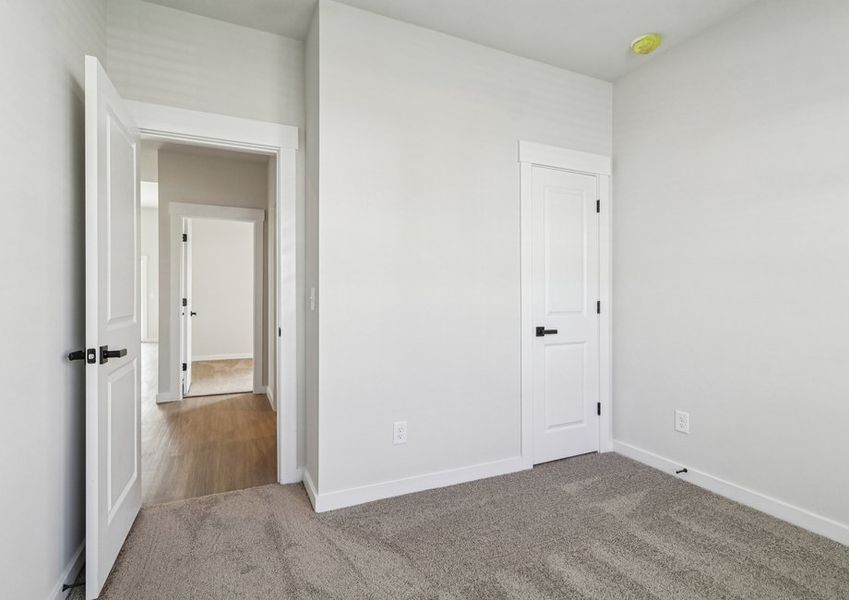 Each bedroom has its own carpet.