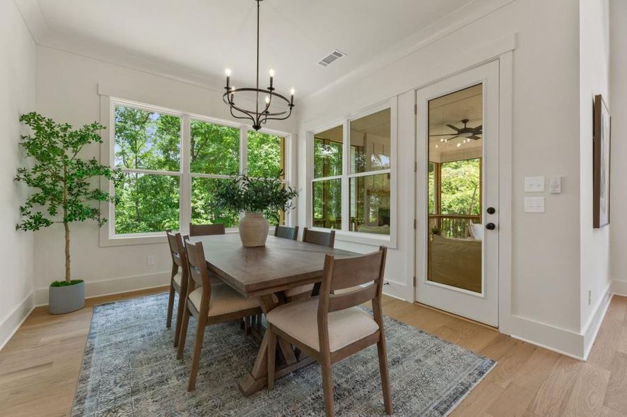 Furnished interior view inside a new home in Arden on Lanier, Cumming (Image 12).