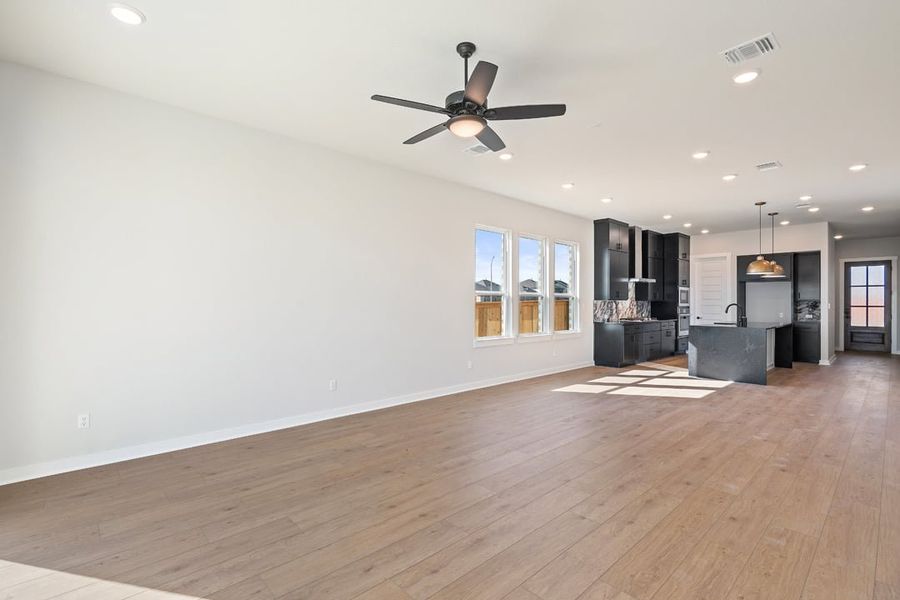 Spacious, unfurnished interior of a new home in Arbor Collection at Lariat, Liberty Hill (Image 16). Spacious, unfurnished interior of a new home in Arbor Collection at Lariat, Liberty Hill (Image 16).