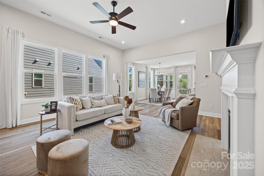 Furnished interior view inside a new home in Handsmill on Lake Wylie, York (Image 15).