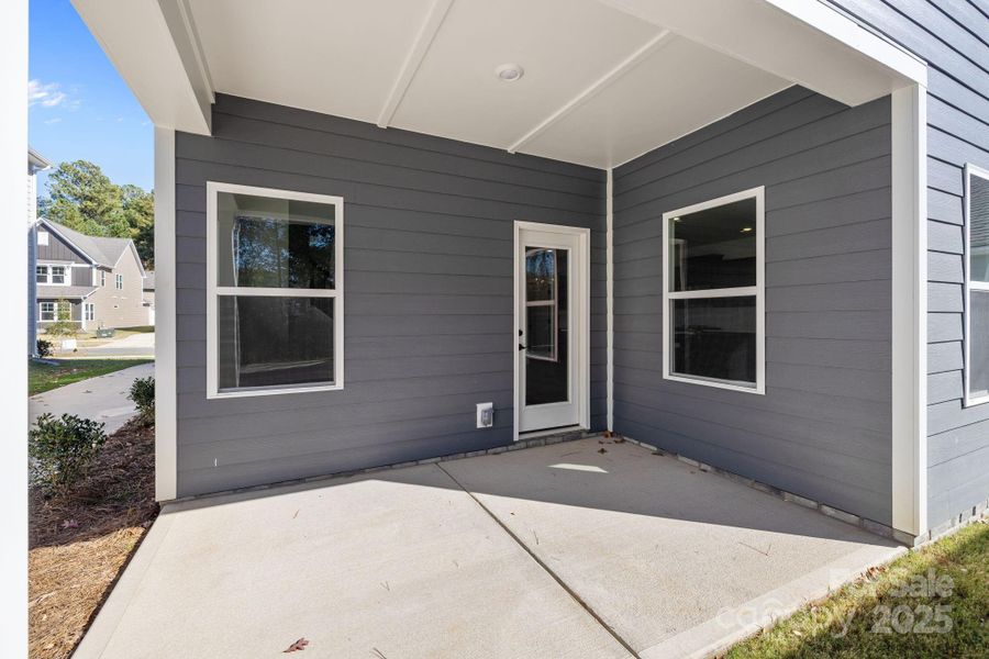 Exterior details and patio area of a home in Arbor Village, Matthews (Image 3).