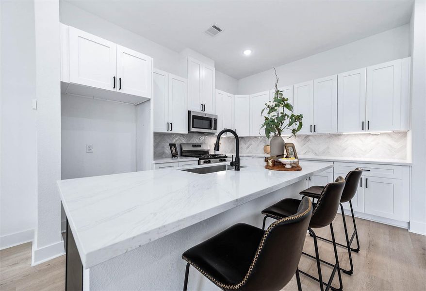 Furnished interior view inside a new home in , Houston (Image 9).