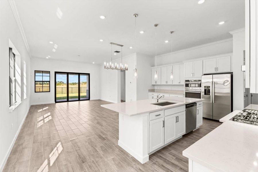 Furnished interior view inside a new home in Tesoro Club, Port St. Lucie (Image 12).