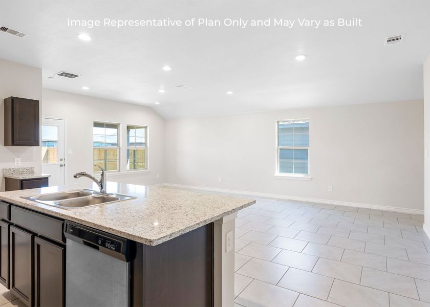 Representative furnished interior of a home built from the Camden by D.R. Horton in London Towne, Corpus Christi (Image 7).