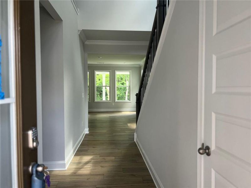 Spacious, unfurnished interior of a new home in Crofton Place Enclave, Snellville (Image 47). Spacious, unfurnished interior of a new home in Crofton Place Enclave, Snellville (Image 47).