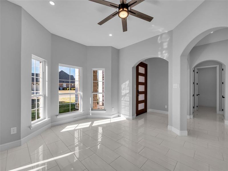 Formal living room at front of house. Formal living room at front of house.