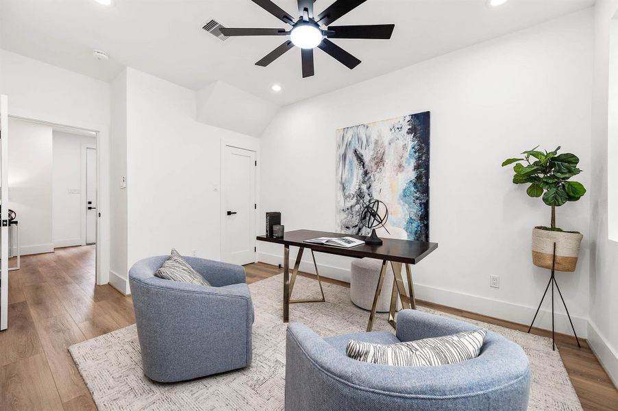 Furnished interior view inside a new home in , Houston (Image 25).