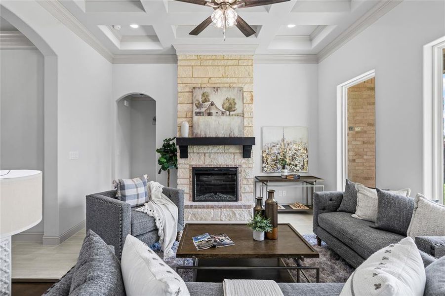 Furnished interior view inside a new home in , Springtown (Image 34).