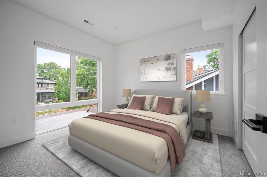 Furnished interior view inside a new home in , Denver (Image 10).