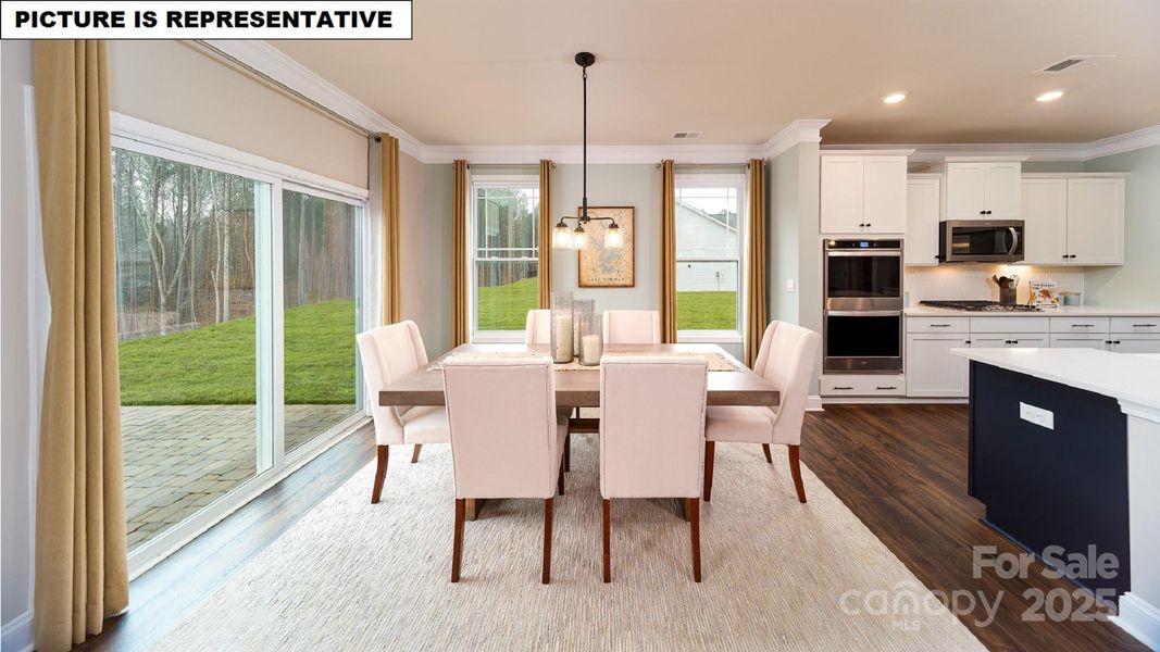 Furnished interior view inside a new home in Falls Cove, Troutman (Image 22).