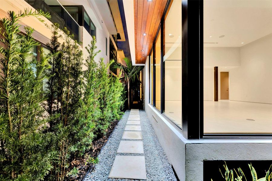 Exterior details and patio area of a home in , Miami (Image 55). Exterior details and patio area of a home in , Miami (Image 55).