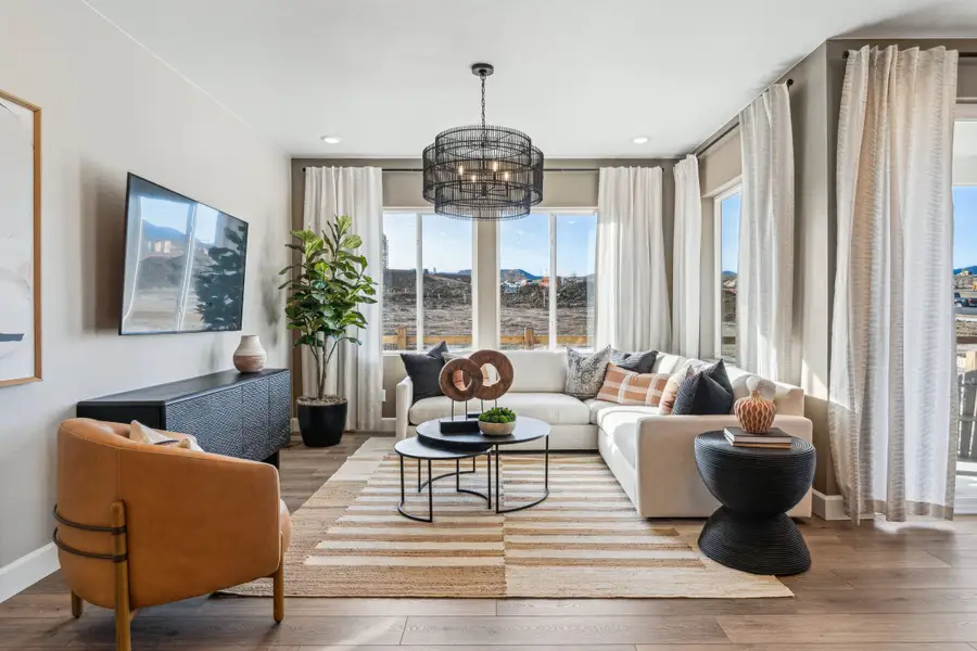 Furnished interior view inside a new home in Trailstone, Arvada (Image 5).