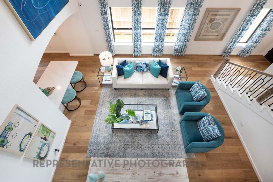 Furnished interior view inside a new home in Pomona, Manvel (Image 6).