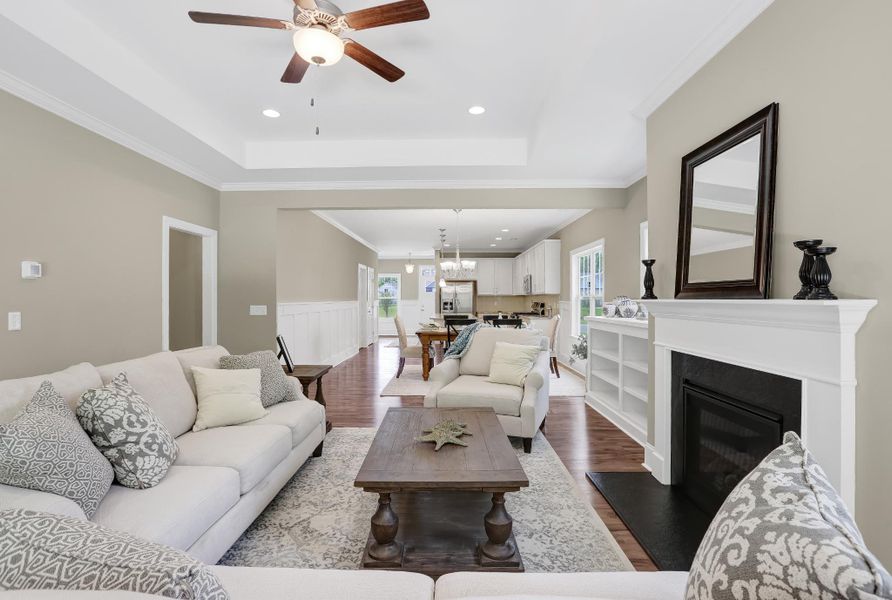 Representative furnished interior of a home built from the Banks by Bill Clark Homes in The Sanctuary at Sunset Beach, Sunset Beach (Image 13). Representative furnished interior of a home built from the Banks by Bill Clark Homes in The Sanctuary at Sunset Beach, Sunset Beach (Image 13).