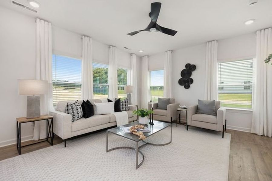 Representative furnished interior of a home built from the Eden by True Homes in Tanglewood East, Angier (Image 10).