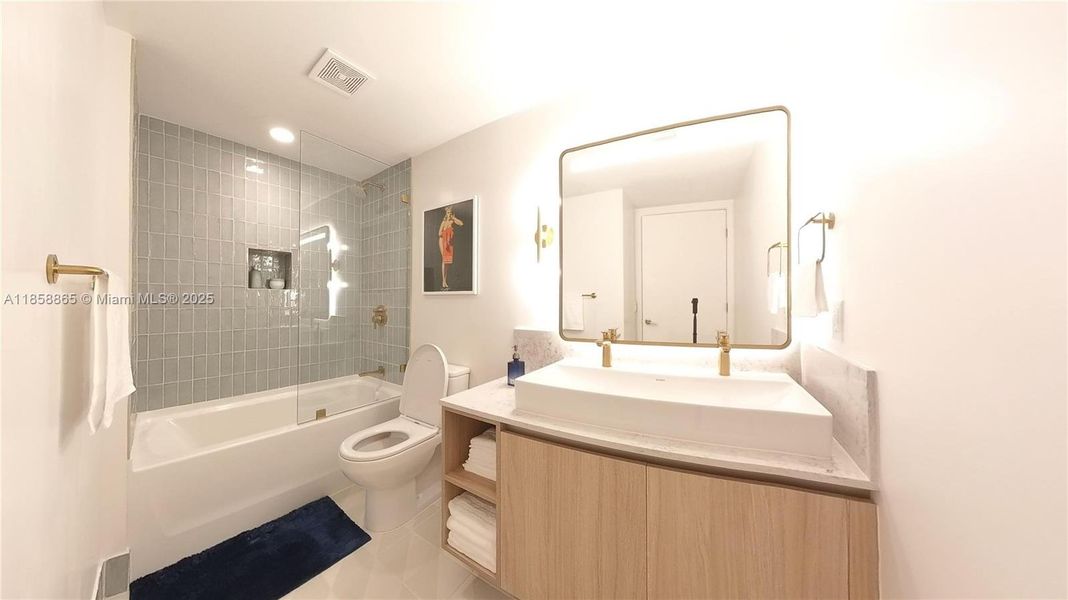 Furnished interior view inside a new home in , Miami (Image 7).