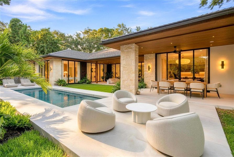 Exterior details and patio area of a home in , Miami (Image 36). Exterior details and patio area of a home in , Miami (Image 36).