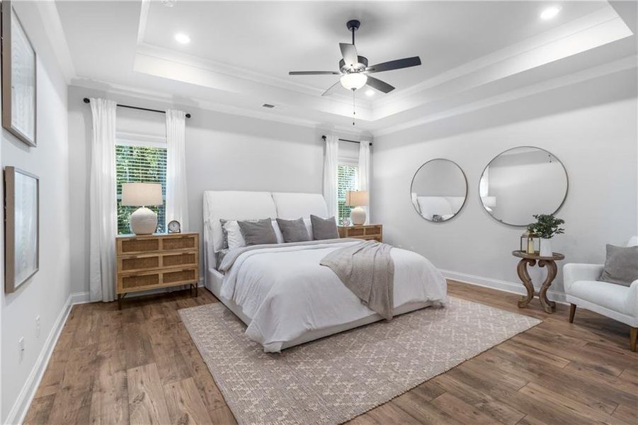 Furnished interior view inside a new home in Belle Woode Estates, Monroe (Image 16). Furnished interior view inside a new home in Belle Woode Estates, Monroe (Image 16).