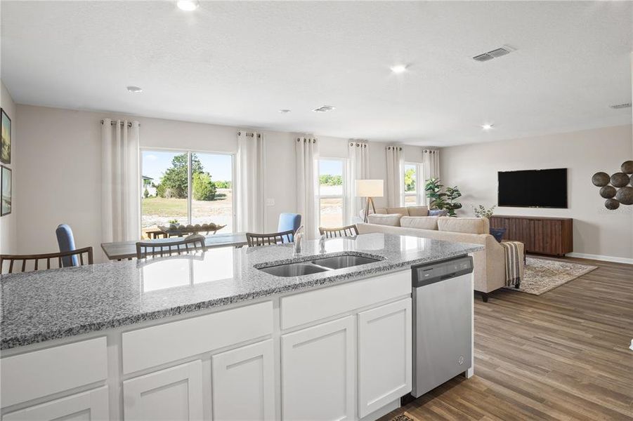 Furnished interior view inside a new home in Bradbury Creek, Haines City (Image 7).