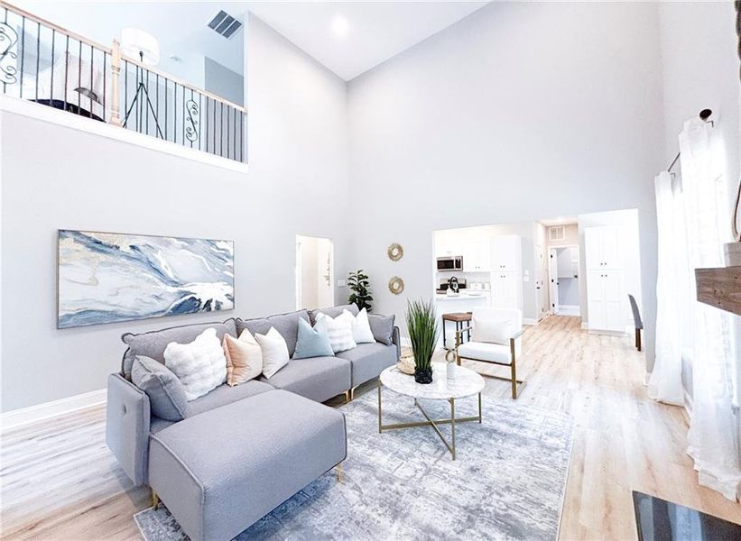 Furnished interior view inside a new home in , Monticello (Image 3).