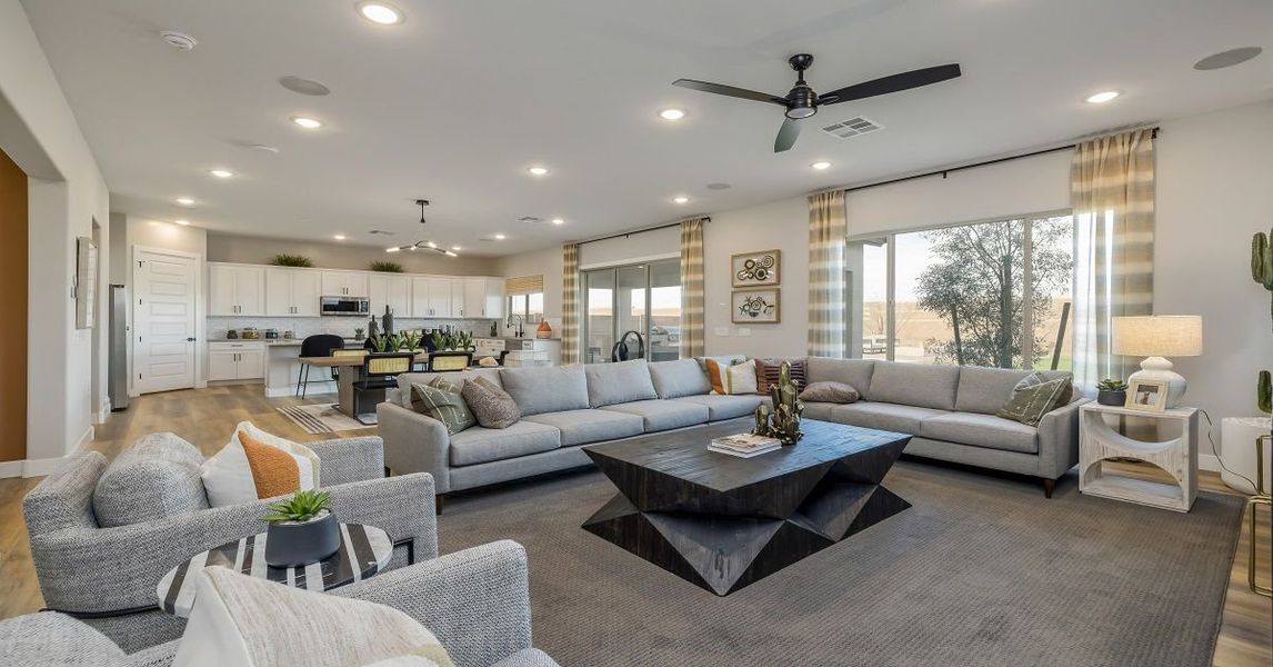 Representative furnished interior of a home built from the Camelback by William Ryan Homes in Alta Vida at Westpark, Buckeye (Image 8).