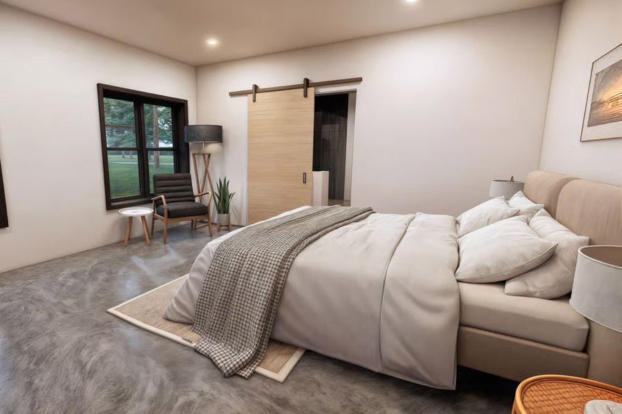 Representative furnished interior of a home built from the Haven by Zeal Home Builders in Oak Water Ranch, Granbury (Image 13).