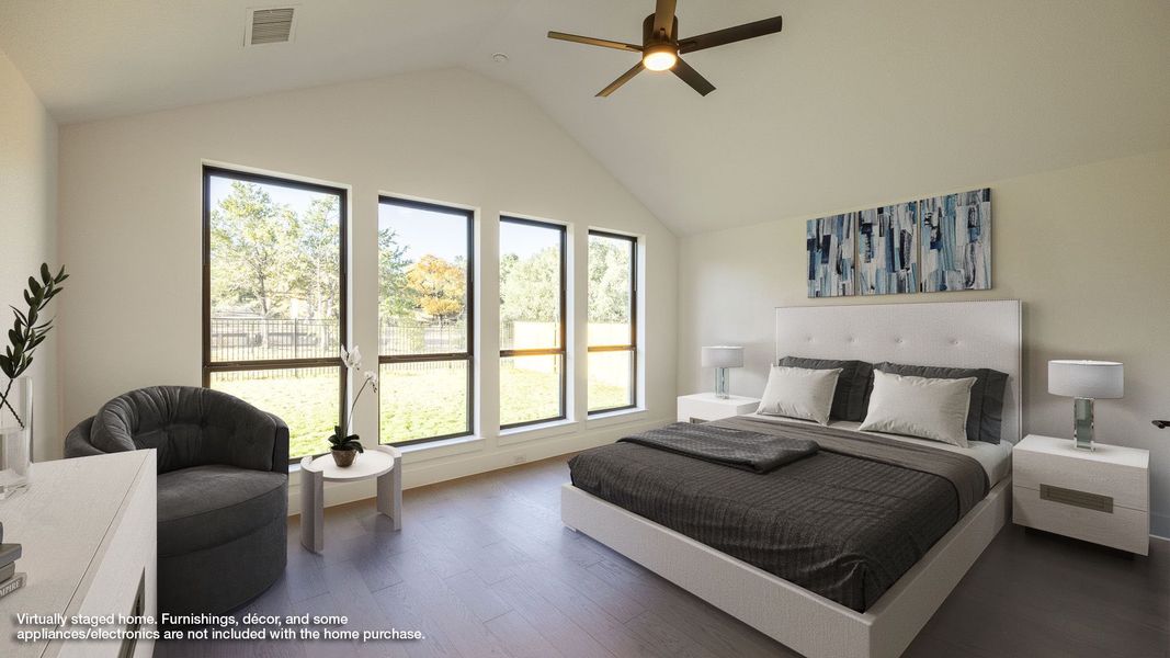 Furnished interior view inside a new home in Parkside On The River West 70'/80', Georgetown (Image 7).