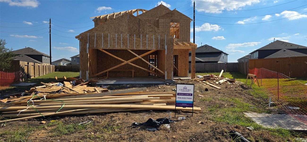 In-progress construction of a new home in Sierra Vista West 40', Iowa Colony, TX (Image 20). In-progress construction of a new home in Sierra Vista West 40', Iowa Colony, TX (Image 20).