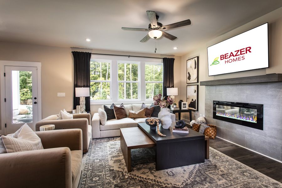 Representative furnished interior of a home built from the Tifton Ii by Beazer Homes in Easton Walk, Lawrenceville (Image 10).