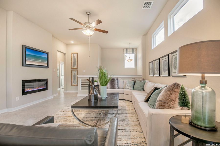 Furnished interior view inside a new home in Rose Hill, San Antonio (Image 23).
