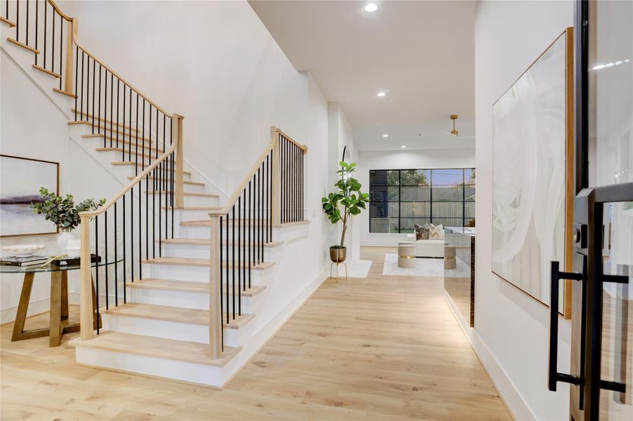 Furnished interior view inside a new home in , Houston (Image 36).