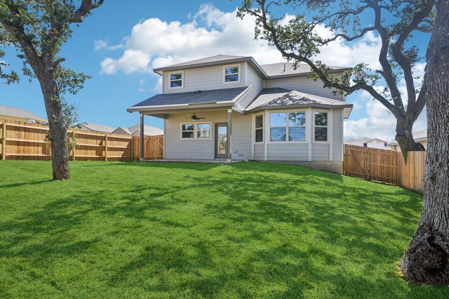 Back exterior of the Medina floorplan at a Meritage Homes community.