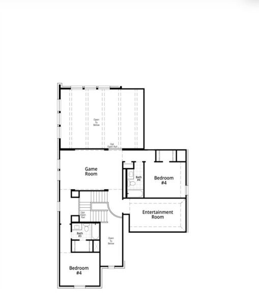 2D floor plan layout for the Layton by Highland Homes in Two Step Farm: 50ft. lots, Montgomery, TX (Image 5). 2D floor plan layout for the Layton by Highland Homes in Two Step Farm: 50ft. lots, Montgomery, TX (Image 5).