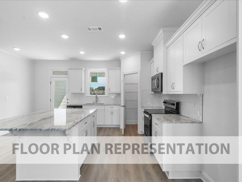 Representative furnished interior of a home built from the Starling by Ivey Homes in Tillery Park, Grovetown (Image 6).