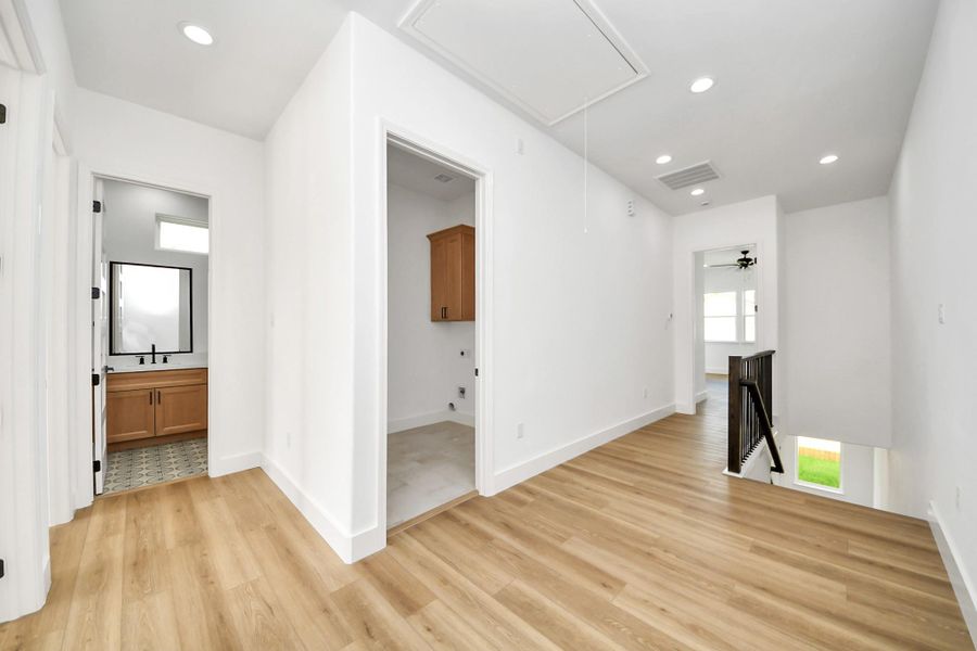 Spacious, unfurnished interior of a new home in , Houston (Image 6). Spacious, unfurnished interior of a new home in , Houston (Image 6).