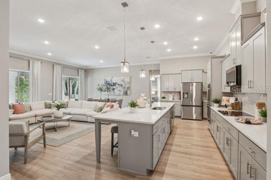 Furnished interior view inside a new home in , Groveland (Image 6).