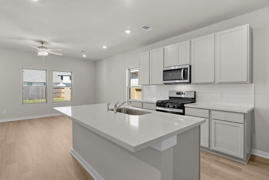 Furnished interior view inside a new home in Windrose Green, Angleton (Image 11).