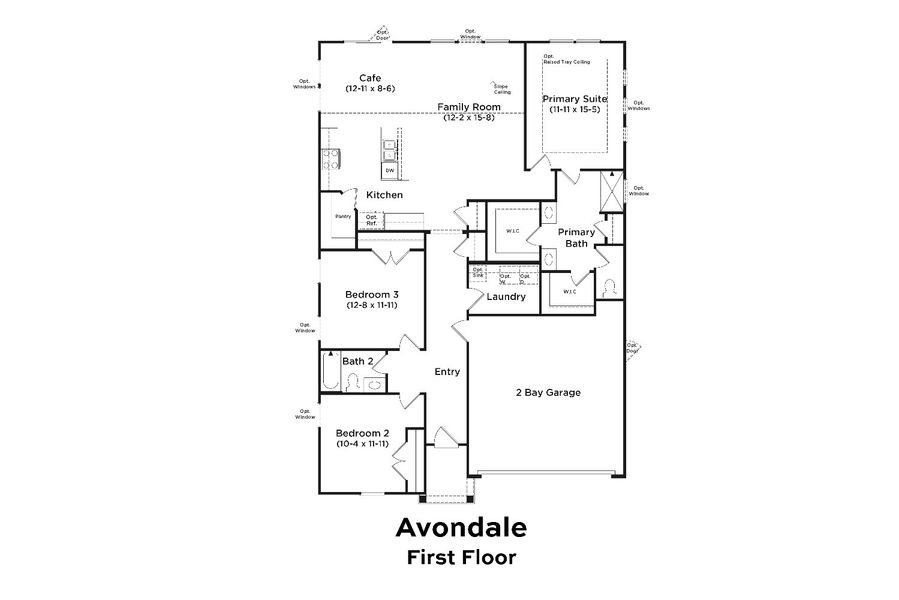 2D floor plan layout of this home in Chestnut Farms, Longs, SC (Image 3). 2D floor plan layout of this home in Chestnut Farms, Longs, SC (Image 3).