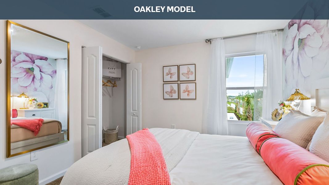 Representative furnished interior of a home built from the Oakley by D.R. Horton in Corsair, Middleburg (Image 17).