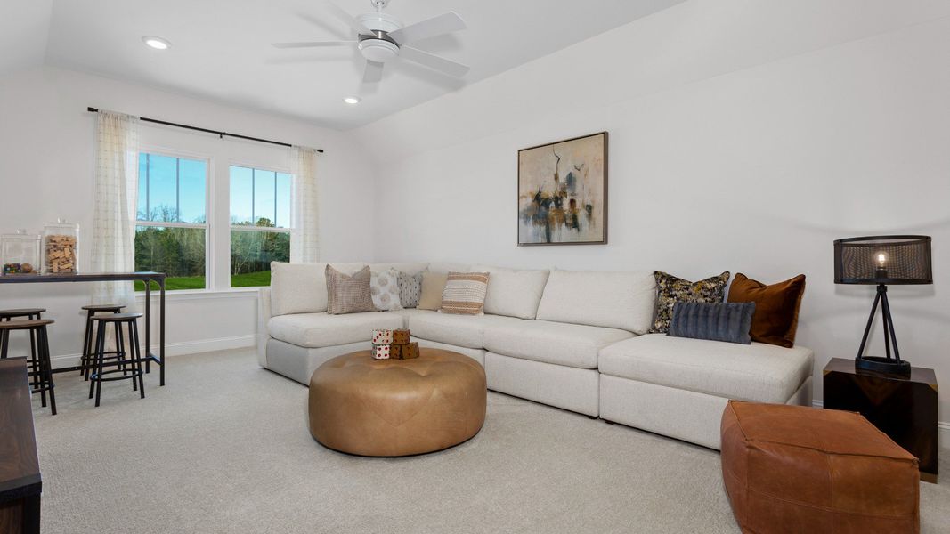 Representative furnished interior of a home built from the Cooper 3 by DRB Homes in Bellerose, Gibsonville (Image 10). Representative furnished interior of a home built from the Cooper 3 by DRB Homes in Bellerose, Gibsonville (Image 10).