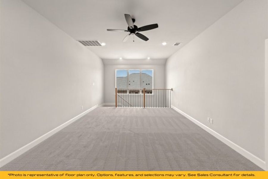 Representative unfurnished interior of a home built from the The Rio by Stonefield Homes in The Highlands, Rockwall (Image 36).