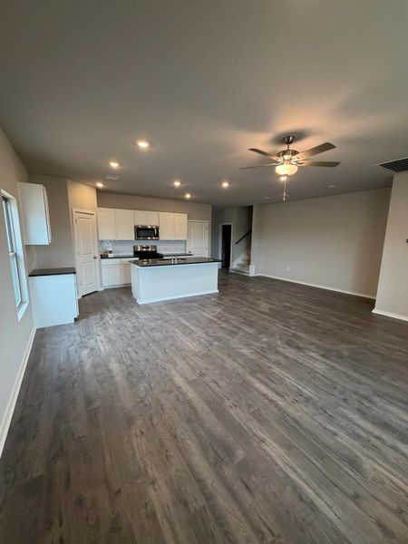 From Family Room to Open Concept Kitchen