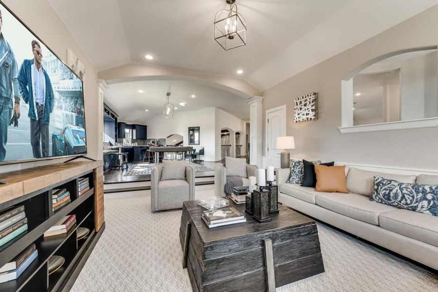 Representative furnished interior of a home built from the Grand Avery II by Grand Homes in Grand Oaks, Celina (Image 25).