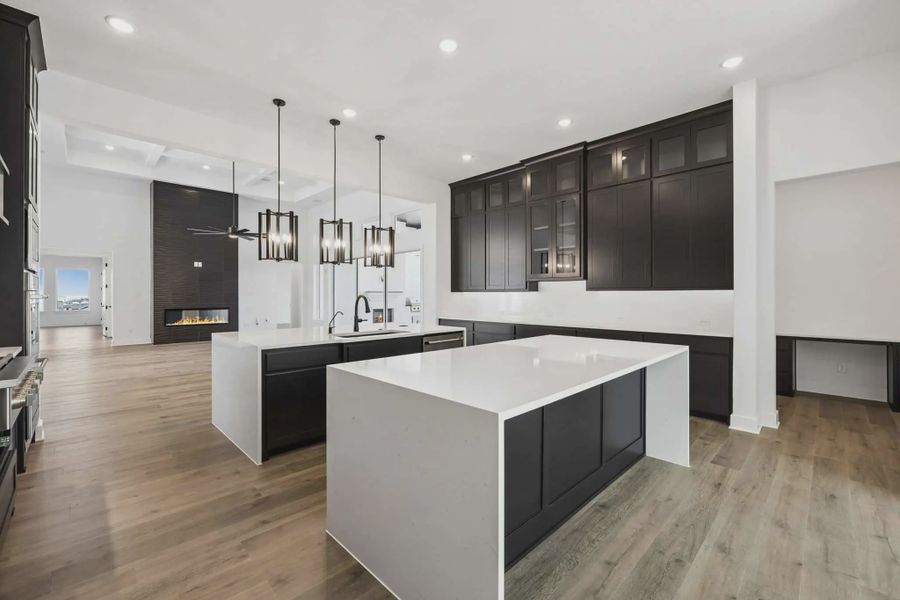 Representative furnished interior of a home built from the Sicily by Chesmar Homes in Lakeway Estates, Waxahachie (Image 5).